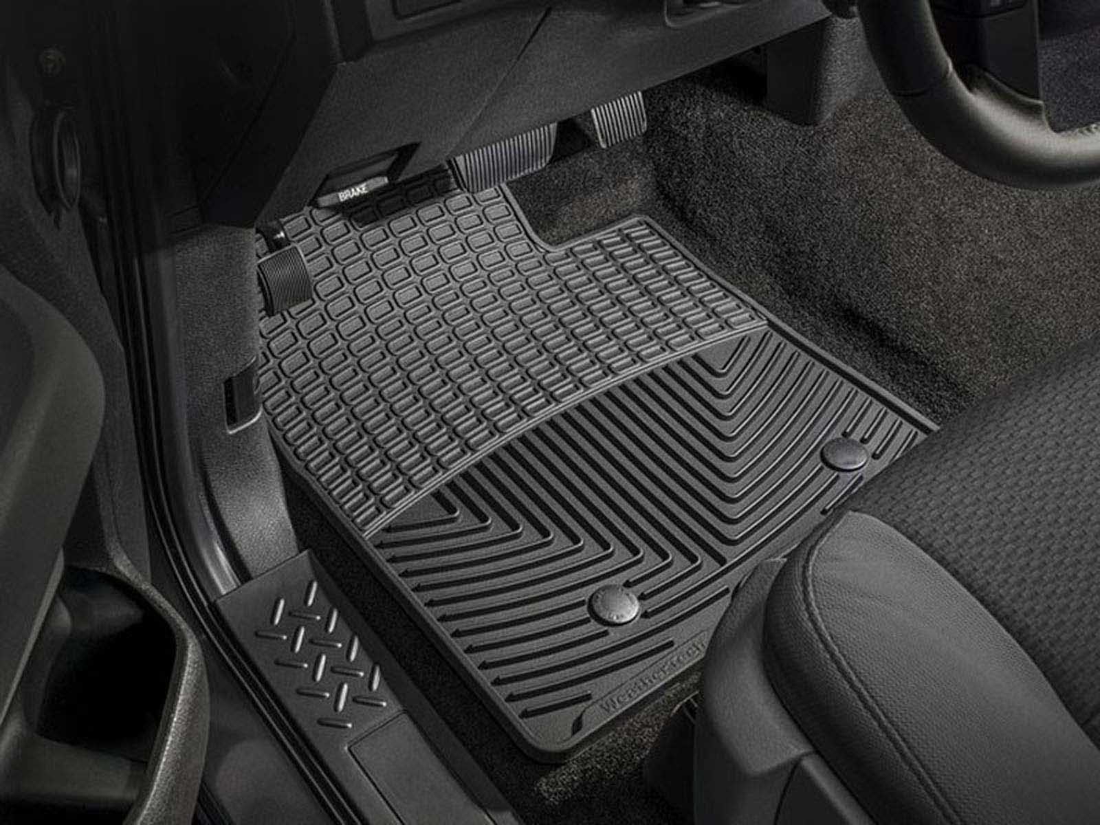 20092014 Ford F150 SuperCrew WeatherTech W137 Front Rubber Floor Mats